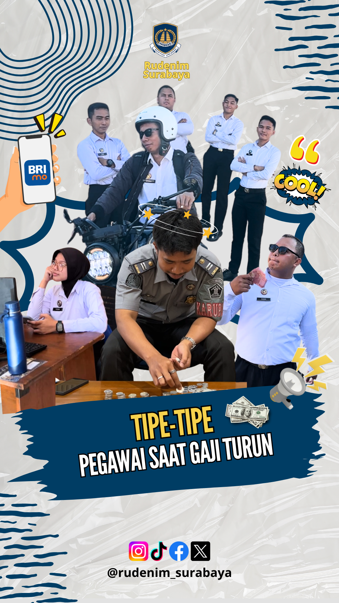 THUMBNAIL KONTEN TIPE TIPE PEGAWAI SAAT GAJI TURUN