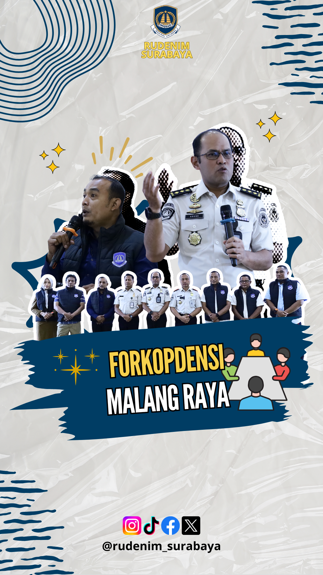 PENGUKUHAN TIM FORUM KOMUNIKASI PENANGANAN DETENI DAN PENGUNGSI (FORKOPDENSI) TINGKAT KOTA/KABUPATEN MALANG DAN KOTA BATU