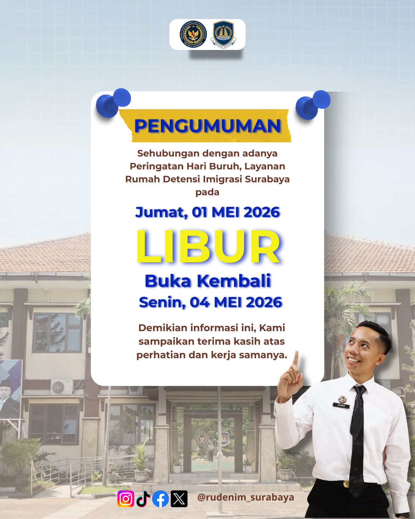 Biru Kuning Modern Pengumuman Libur Kisah Anda Konten Instagram 45 14